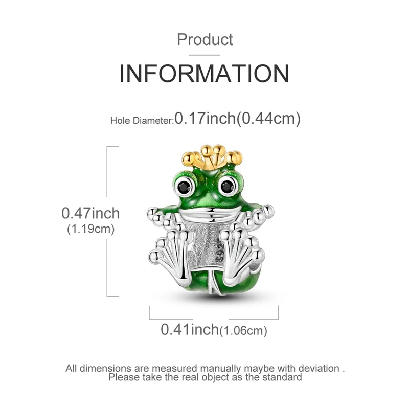 Neu im 925er-Sterlingsilber, grüne Charms, Perlen, Frosch, Kleeblatt, Schildkröte, Anhänger, Schmuck, passend für Original-925-Armbänder für Frauen, DIY-Geschenk