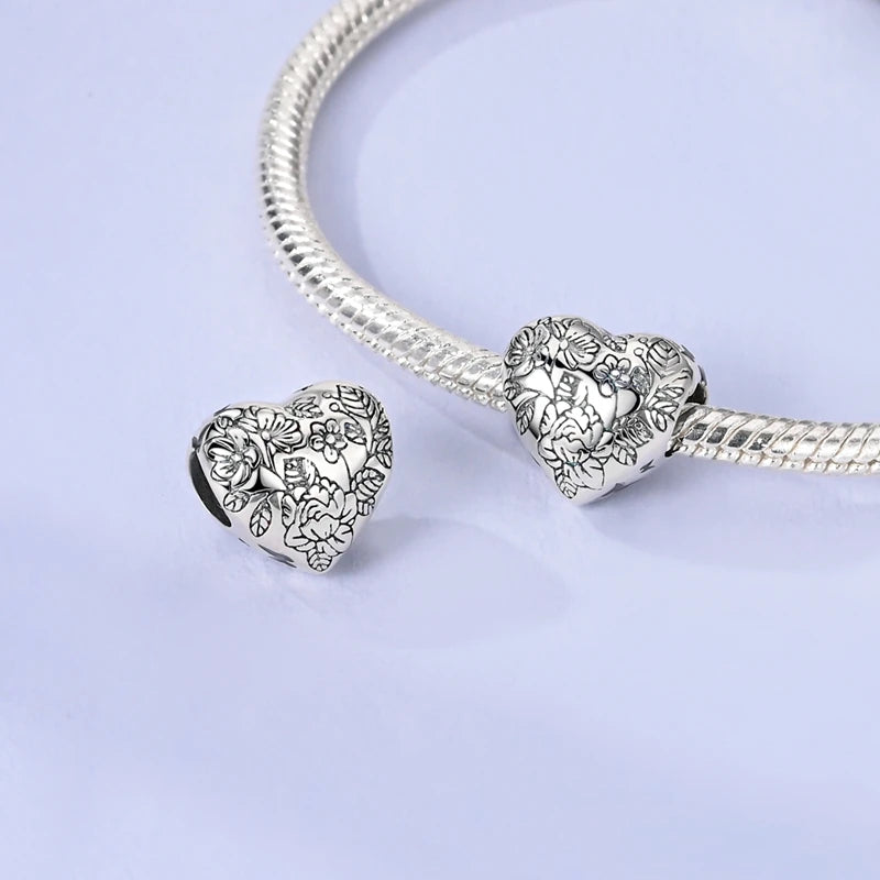 Heißer Verkauf Charms Perlen 925 Sterling Silber Farbe Bogen Kreuz Lebensbaum Perlen Fit DIY Original Armreif Charme Anhänger Schmuck