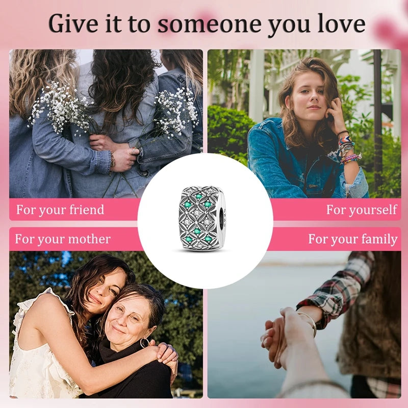 Neu im 925er-Sterlingsilber, grüne Charms, Perlen, Frosch, Kleeblatt, Schildkröte, Anhänger, Schmuck, passend für Original-925-Armbänder für Frauen, DIY-Geschenk