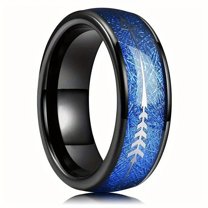 2025 Vintage Punk Große Dunkelblaue Stein Ringe für Männer Schmuck Zubehör Hochzeit Schmuck Vintage Zirkon Finger Ringe