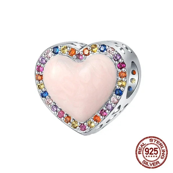 925 Sterling Silber Baum Blume Liebe für immer Familie Bead Pandent Charm Fit 4 MM Loch Durchmesser Armband DIY Bead Frau schmuck Geschenk