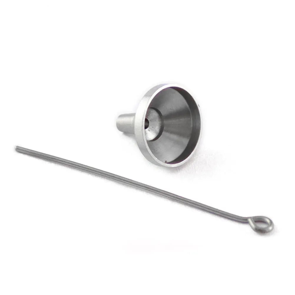 1 Satz 1 Satz Trichter-Set für Asche, Schmuck, Metalltrichter, Urne für Feuerbestattung, kleine Füllung, Abgabewerkzeuge, Edelstahl, Kunststoff