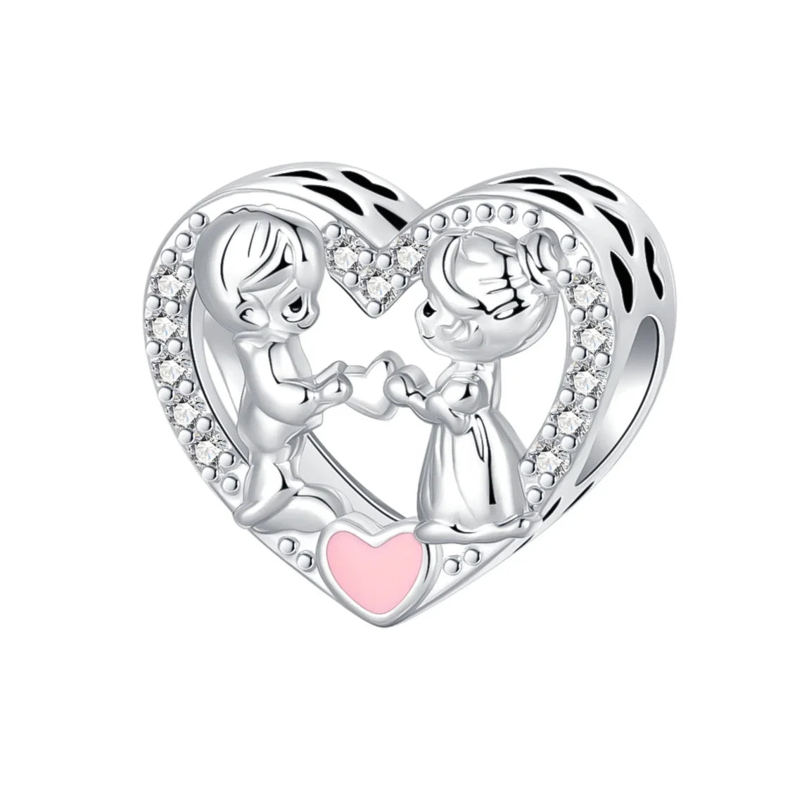 925 Sterling Silber Baum Blume Liebe für immer Familie Bead Pandent Charm Fit 4 MM Loch Durchmesser Armband DIY Bead Frau schmuck Geschenk