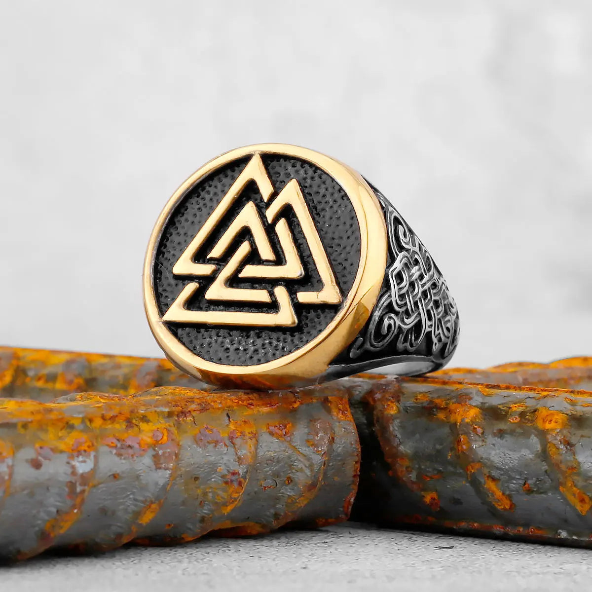 Vintage Edelstahl Wikinger Amulett Ring Nordischer Kompass Runen Männer und Frauen Ringe Teenager Multi Style Schmuck Freund Geschenk