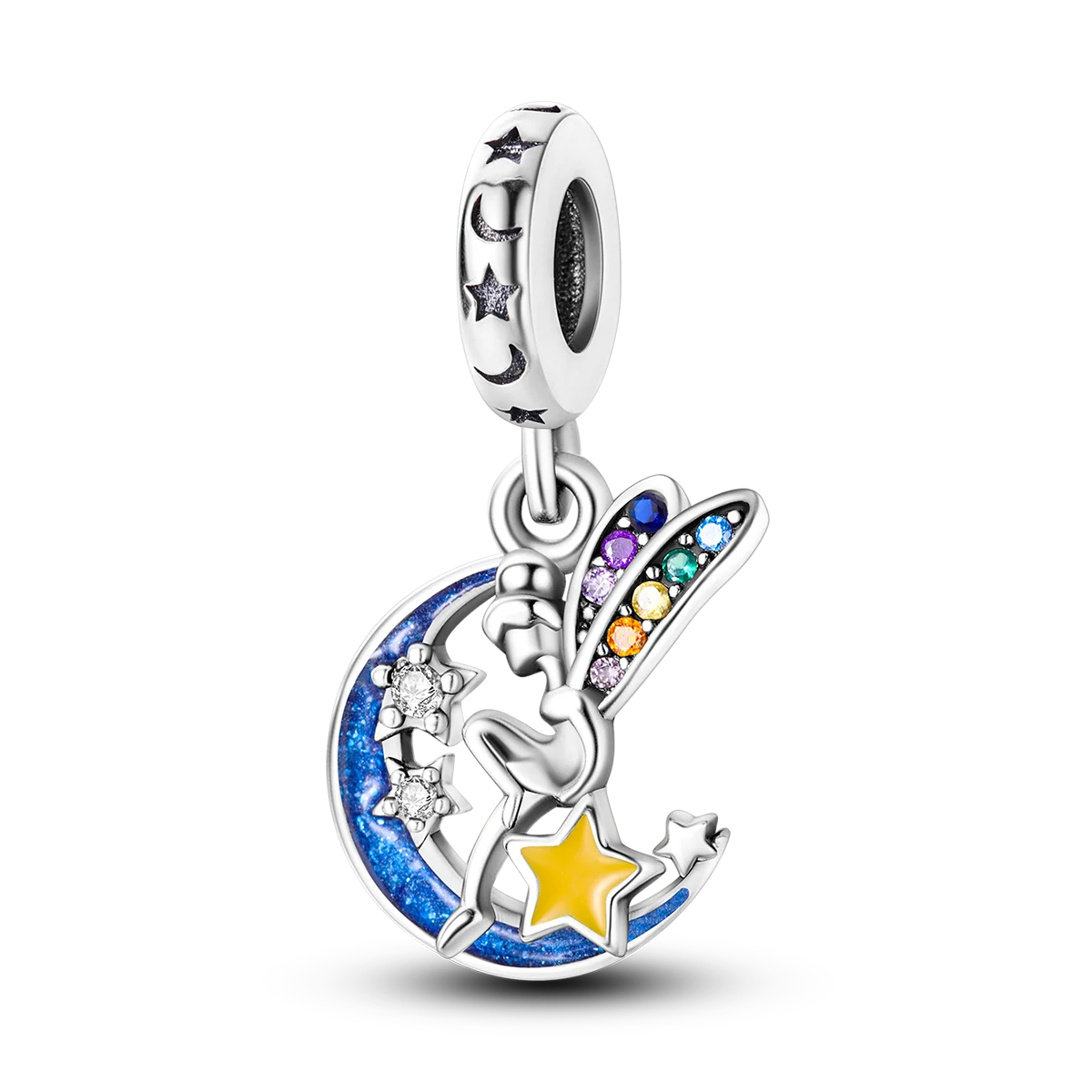 Charm-Anhänger aus Silber 925, blaue Serie, passend für Armbänder, Charms, DIY, originelle Mode-Anhänger für Schmuckherstellung