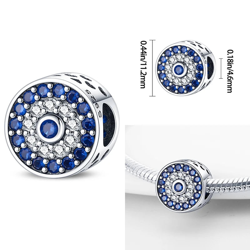 Heiße Verkäufe 925 Sterling Silber Charms Perlen Teufel Auge Fatimas Hand Kreuz Perlen Fit Original Armband Frauen DIY schmuck Geschenke