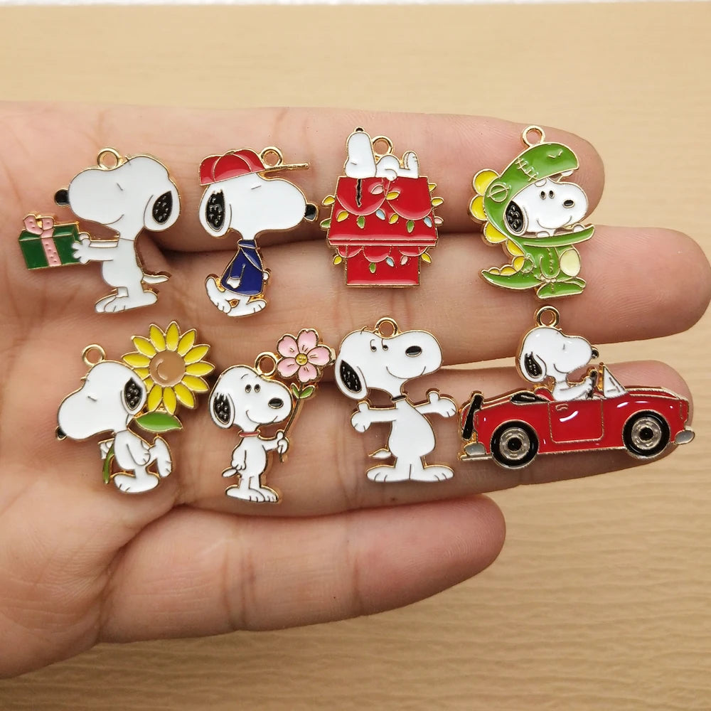 10 Stück Anime Cartoon Charm Schmuck Zubehör Diy Herstellung Emaille Halskette Armband Schlüsselanhänger Anhänger Handwerk Legierung Metall vergoldet