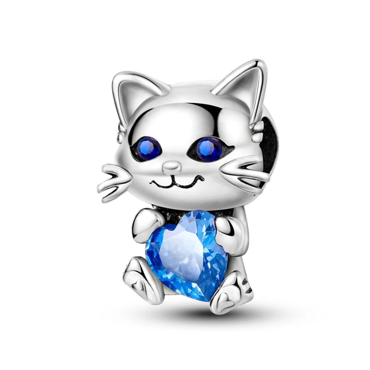 Charm-Anhänger aus Silber 925, blaue Serie, passend für Armbänder, Charms, DIY, originelle Mode-Anhänger für Schmuckherstellung