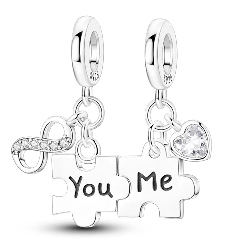 Heißer Verkauf Charms Perlen 925 Sterling Silber Farbe Bogen Kreuz Lebensbaum Perlen Fit DIY Original Armreif Charme Anhänger Schmuck