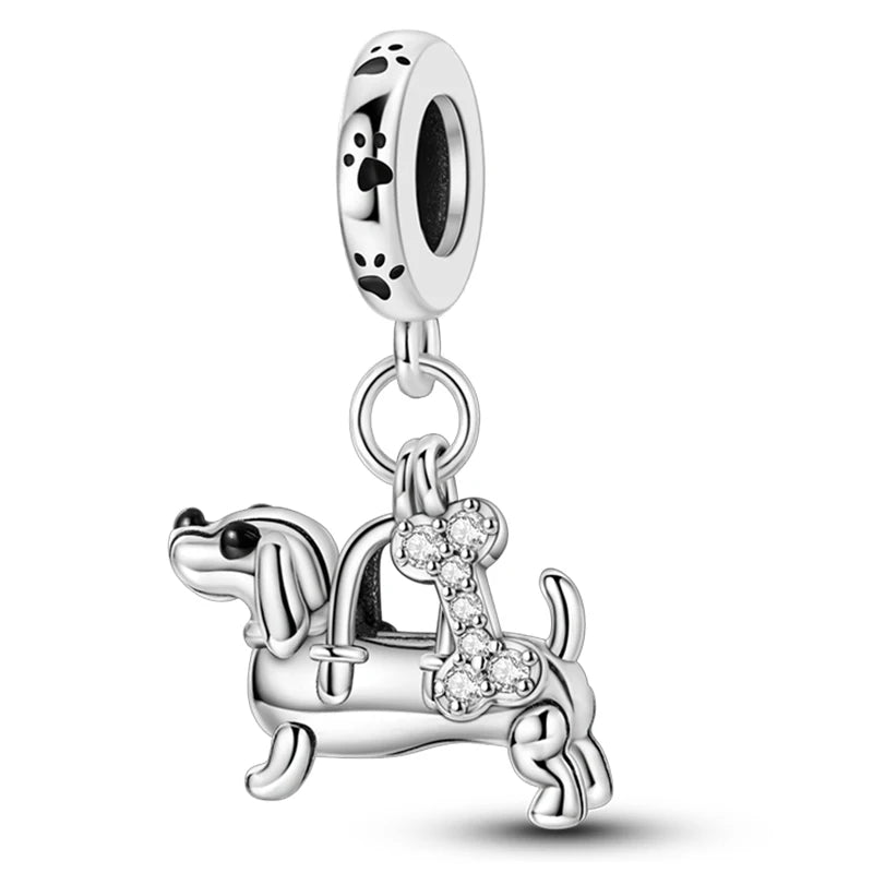 Heißer Verkauf Charms Perlen 925 Sterling Silber Farbe Bogen Kreuz Lebensbaum Perlen Fit DIY Original Armreif Charme Anhänger Schmuck