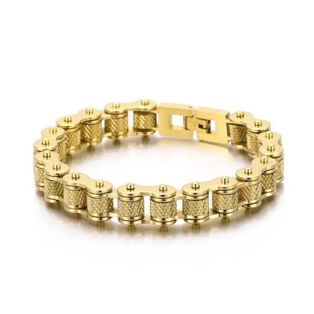 Retro Schwere Bürste Edelstahl Motorrad Kette Armband 11/13 MM Breite Herren Frauen Bike Biker Armbänder Hip-Hop Schmuck 19-23 cm
