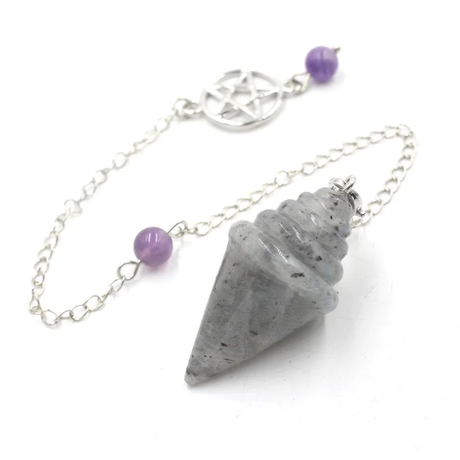 heilsteine Stupa Kristall Anhänger Pendel für Weissagung kegelform Nature del stein rosa Quarz Amethyst amethist rosenquarz obsidian tigerauge edelsteine Fluorit Pendel edelstein kristall anhänger amulett x238