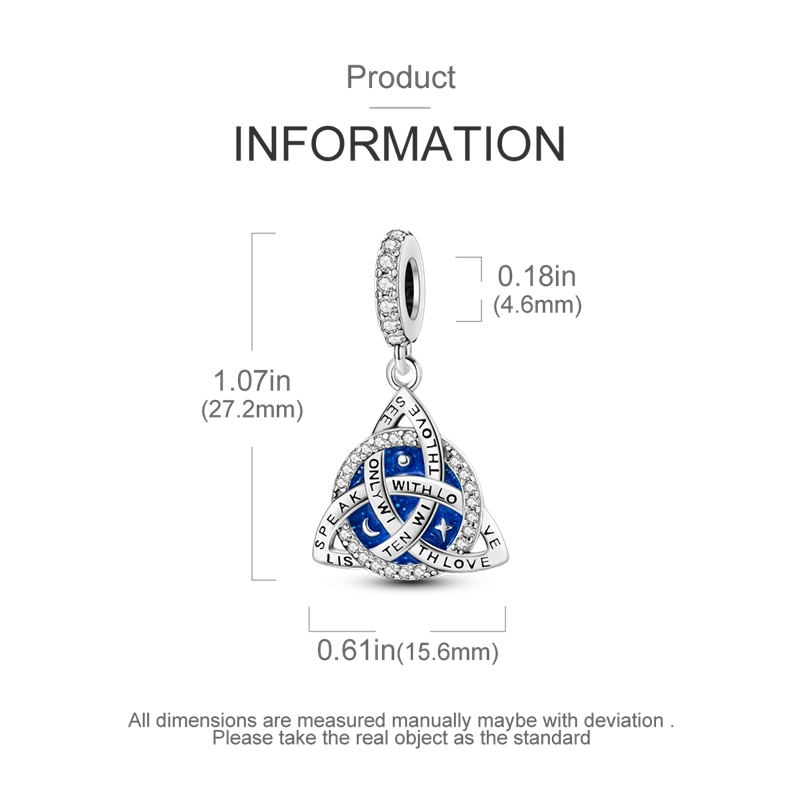 Charm-Anhänger aus Silber 925, blaue Serie, passend für Armbänder, Charms, DIY, originelle Mode-Anhänger für Schmuckherstellung