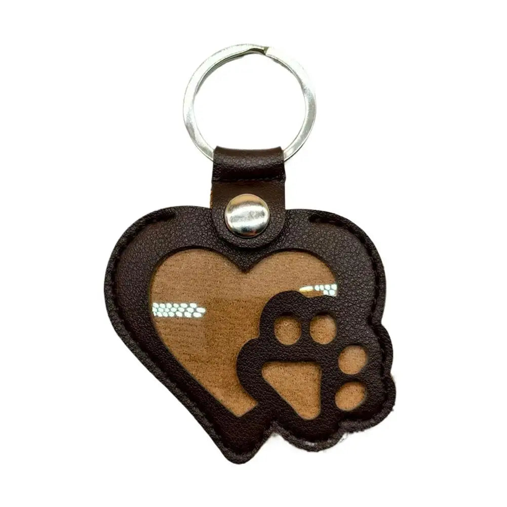 Pet Cat Dog Hair Storage Pendant Memorial Keychain Cat Paw Heart Cat And Dog Fur Keepsake Collecting Storage Bag