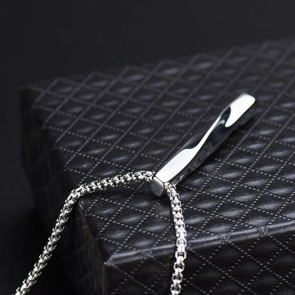 Edelstahl Twist Squre Säulenförmige Feuerbestattung Urne Anhänger Schmuck Asche Memorial Andenken Zubehör 3 Farben 43*6mm