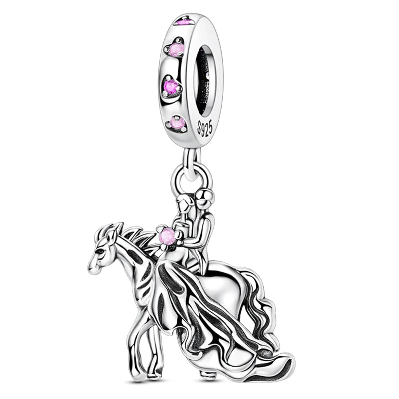 Heißer Verkauf Charms Perlen 925 Sterling Silber Farbe Bogen Kreuz Lebensbaum Perlen Fit DIY Original Armreif Charme Anhänger Schmuck
