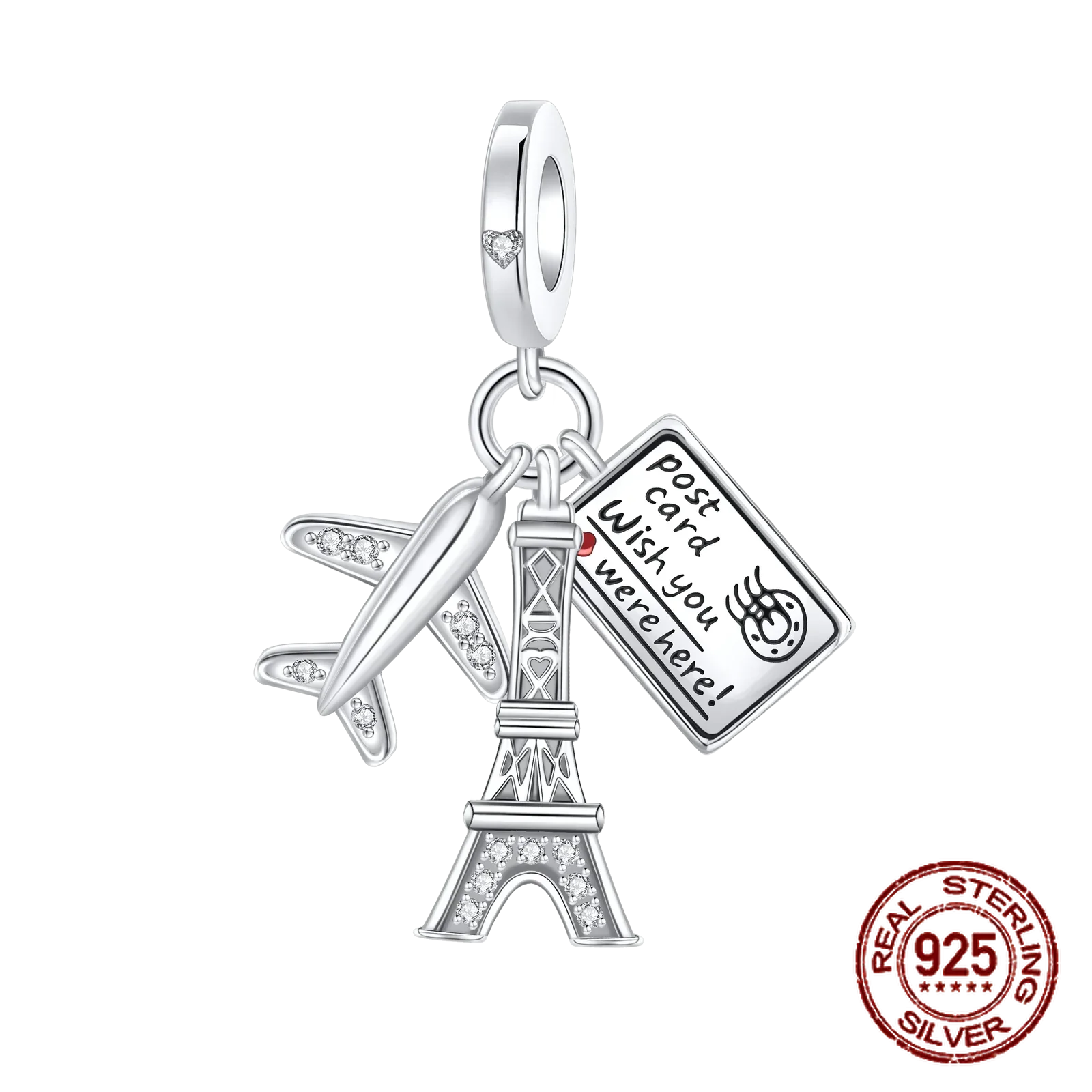 925 Sterling Silber Baum Blume Liebe für immer Familie Bead Pandent Charm Fit 4 MM Loch Durchmesser Armband DIY Bead Frau schmuck Geschenk