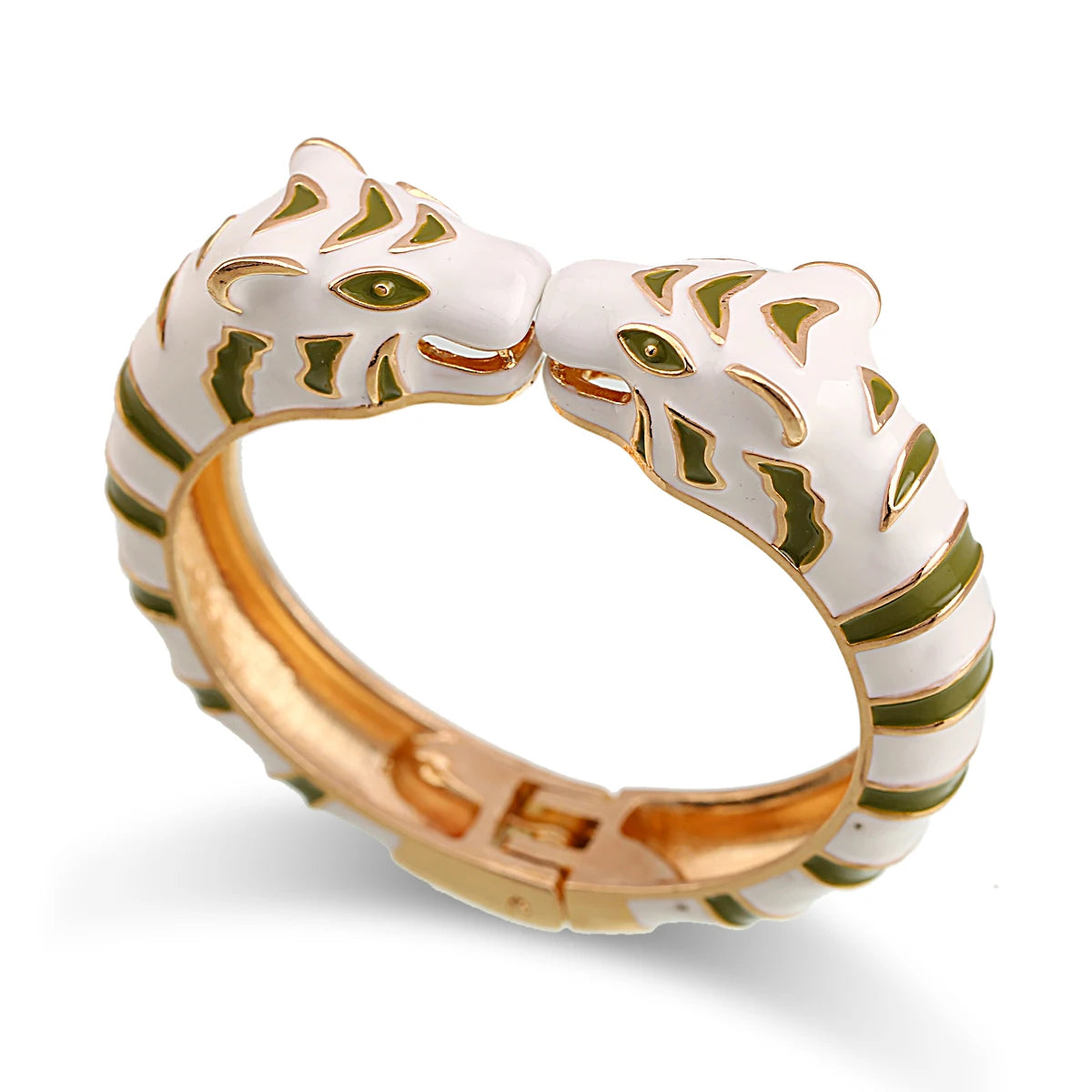 Kaymen neue Emaille bunte Tiger Armreif Manschette Armband für Frauen Mädchen Aussage mehrfarbige Mode Armreif Schmuck 15 Farben