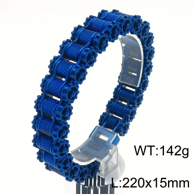 Retro Schwere Bürste Edelstahl Motorrad Kette Armband 11/13 MM Breite Herren Frauen Bike Biker Armbänder Hip-Hop Schmuck 19-23 cm