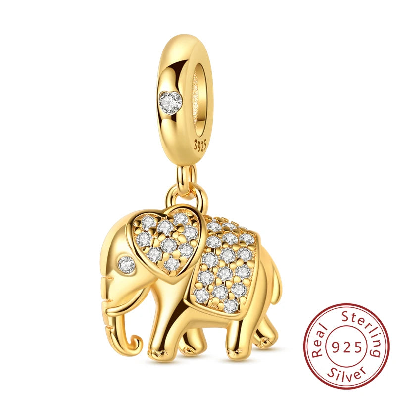 Original-Charm-Perlen aus 925er-Sterlingsilber, leuchtender, leuchtender Glühwürmchen-Schmetterlings-Anhänger für Armband-Charm-Schmuck