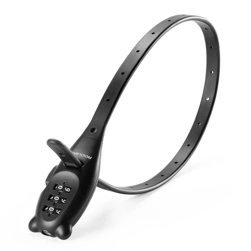 ROCKBROS Passwort Motorrad Helm Schloss Edelstahl Nylon Mantel Zinklegierung Zylinder Tragbare Anti-diebstahl Fahrrad Kabelbinder