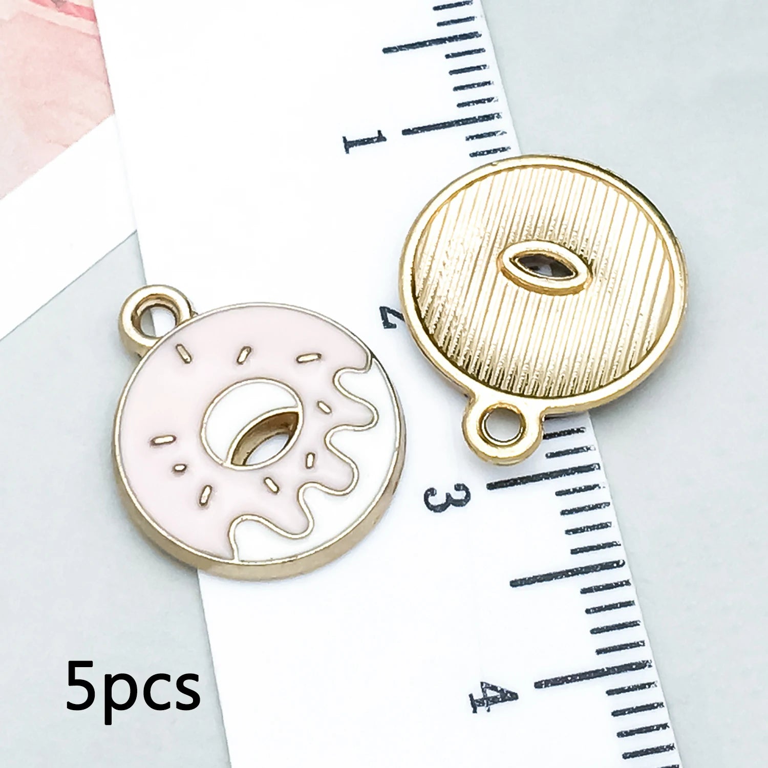 5/20 Stück Legierung Emaille Pulver weiß Weihnachten Anhänger Schmuck machen DIY Schlüsselanhänger Ohrringe Charms für Schmuck Armbänder Halskette