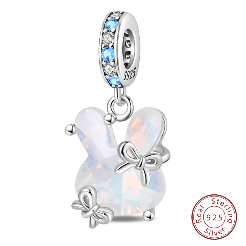 Winter-Charm, Original-Charm-Anhänger aus 925er-Sterlingsilber, Schneeflocke, Schneemann, Pinguin, für Frauen, feiner DIY-Geburtstagsschmuck, Geschenke
