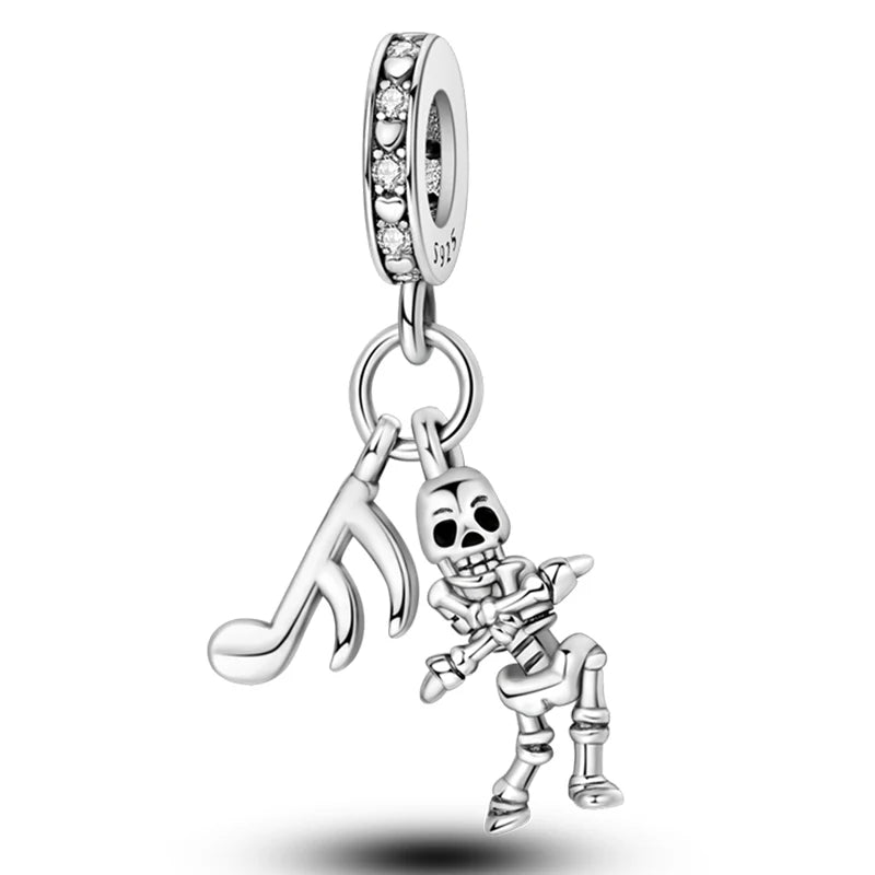 Heißer Verkauf Charms Perlen 925 Sterling Silber Farbe Bogen Kreuz Lebensbaum Perlen Fit DIY Original Armreif Charme Anhänger Schmuck