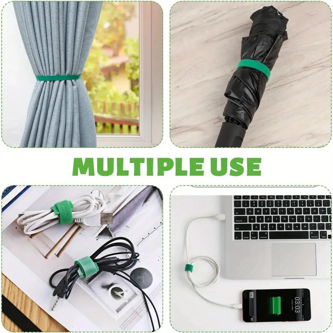 Gartenband, Nylon-Kabelbinder für Pflanzen, Blumen, wachsend, Klettern, wiederverwendbare Pflanzenstütze, Klettverschluss, Gartenzubehör