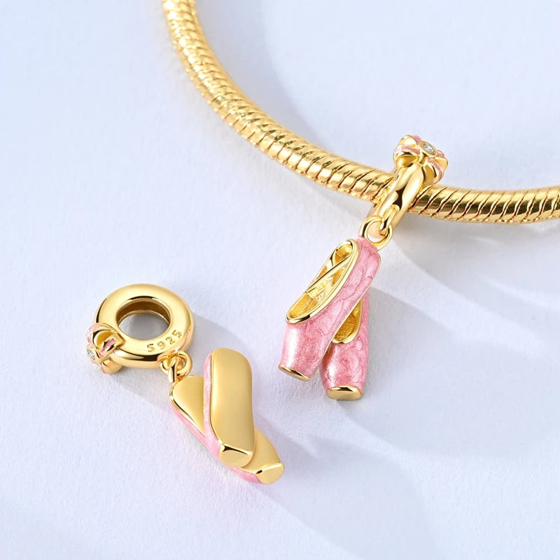 Original-Charm-Perlen aus 925er-Sterlingsilber, leuchtender, leuchtender Glühwürmchen-Schmetterlings-Anhänger für Armband-Charm-Schmuck