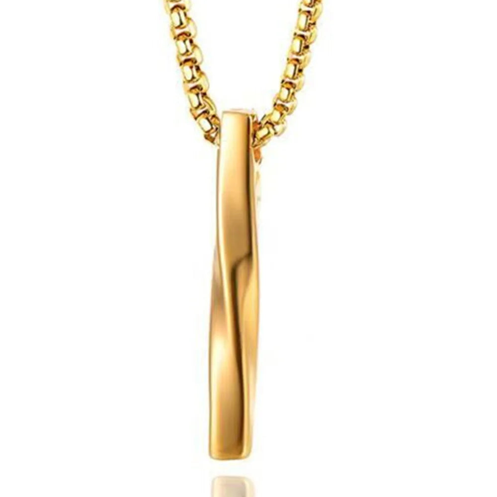 Edelstahl Twist Squre Säulenförmige Feuerbestattung Urne Anhänger Schmuck Asche Memorial Andenken Zubehör 3 Farben 43*6mm