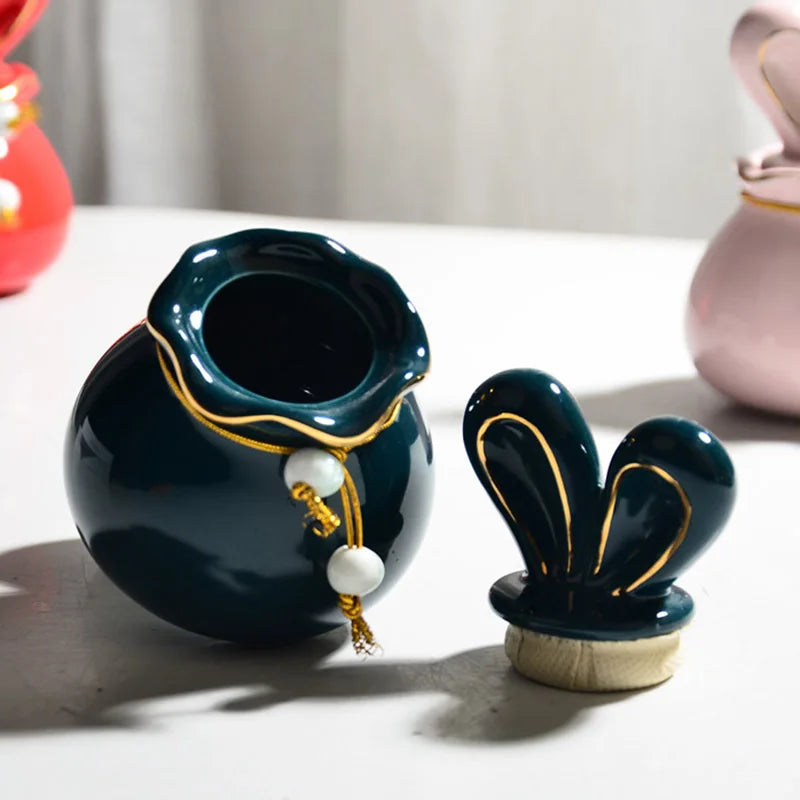 Handbemalte Mini-Haustierurne aus Keramik, personalisiertes Gedenkengravur für Hunde, Katzen, Asche, Andenken – Vase für kleine Haustiere