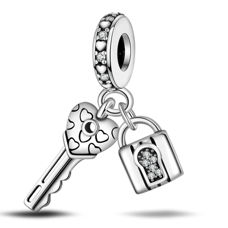 Heißer Verkauf Charms Perlen 925 Sterling Silber Farbe Bogen Kreuz Lebensbaum Perlen Fit DIY Original Armreif Charme Anhänger Schmuck