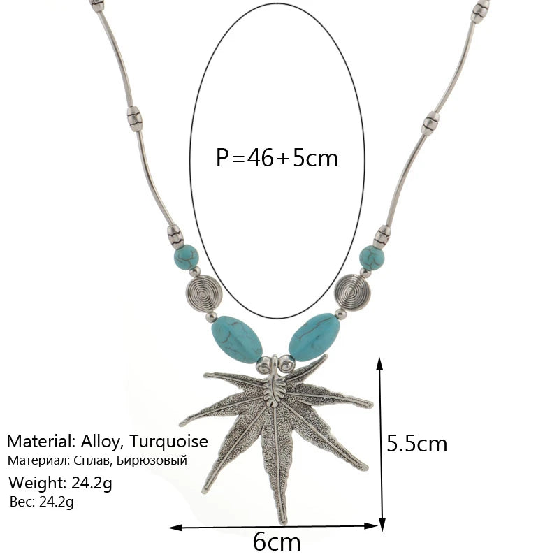 Ethnische Antike Silber Farbe Mond Choker Halsketten für Frauen Boho Türkis Halskette Mädchen Partei Schmuck Geschenke
