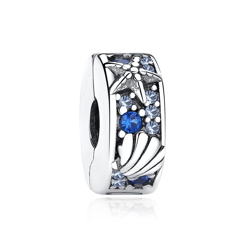 Original 925 Sterling Silber Charms Meeresschildkröte Anhänger Kristall Perlen Fit Marke Armbänder Halsketten Diy Schmuck Für Frauen
