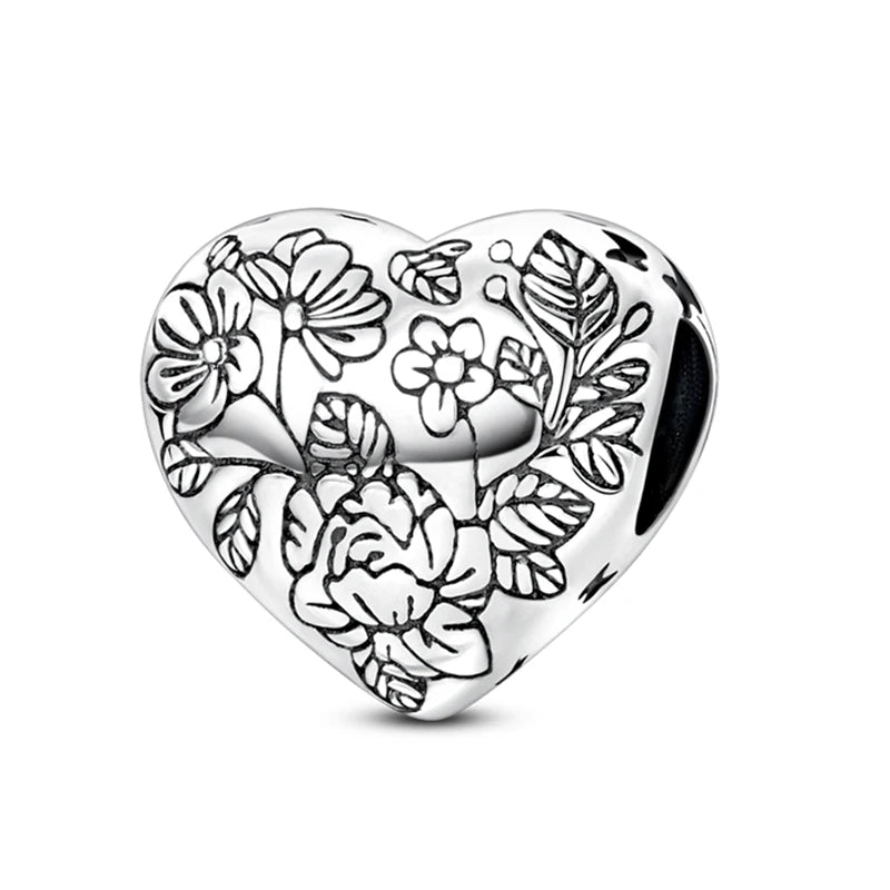 Heißer Verkauf Charms Perlen 925 Sterling Silber Farbe Bogen Kreuz Lebensbaum Perlen Fit DIY Original Armreif Charme Anhänger Schmuck