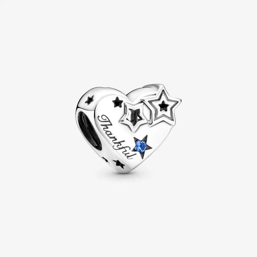 100 % 925er Sterlingsilber, romantisches Herz, Schmetterling, Sternblock, Stammbaum-Anhänger, geeignet für Damen-Armbänder, DIY-Schmuck