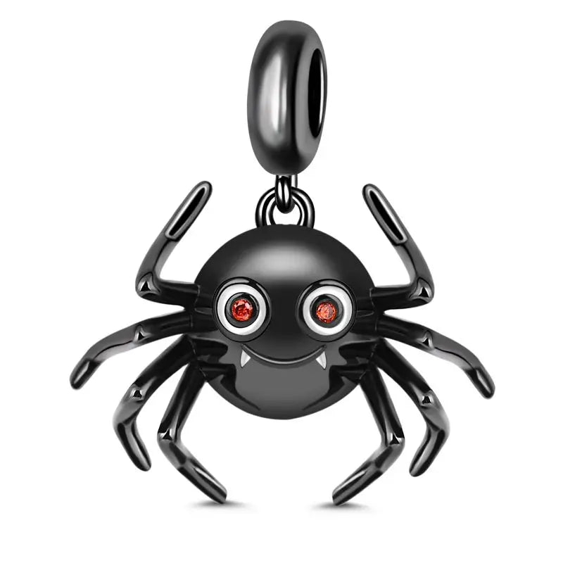 Heiße Verkäufe 925, schwarzer Tier-Anhänger, Serie Gothic-Skelett, Katze, Damenschmuck, geeignet für DIY-Armbänder, Halsketten, Zubehör