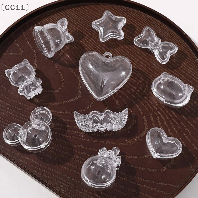 ieniaCC11 Parque2 Stück Tierhaar-Andenkenbox, transparent, für Hunde und Katzen, Fell, Aufbewahrungsbox für DIY-Gedenkdekoration, Geschenk für Haustierliebhaber, Display-Souvenir