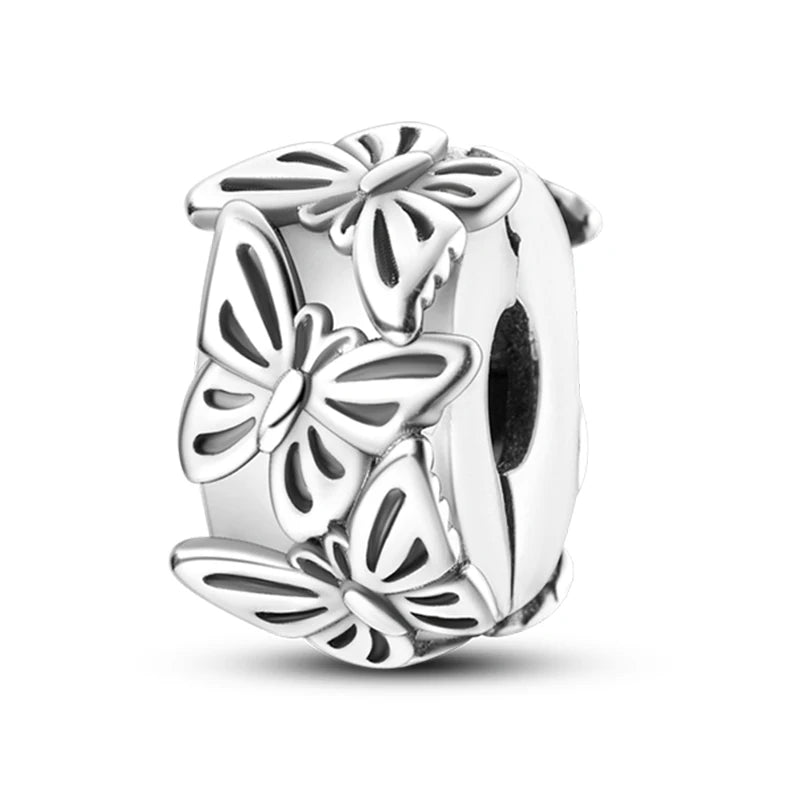 Heißer Verkauf Charms Perlen 925 Sterling Silber Farbe Bogen Kreuz Lebensbaum Perlen Fit DIY Original Armreif Charme Anhänger Schmuck