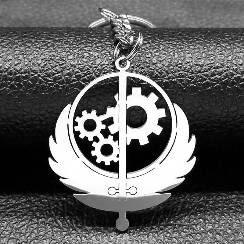 Bruderschaft von Edelstahl Anhänger Halsketten Schwarz Farbe Musik Band Patch Spiel Flagge Halskette Schmuck N3001S06