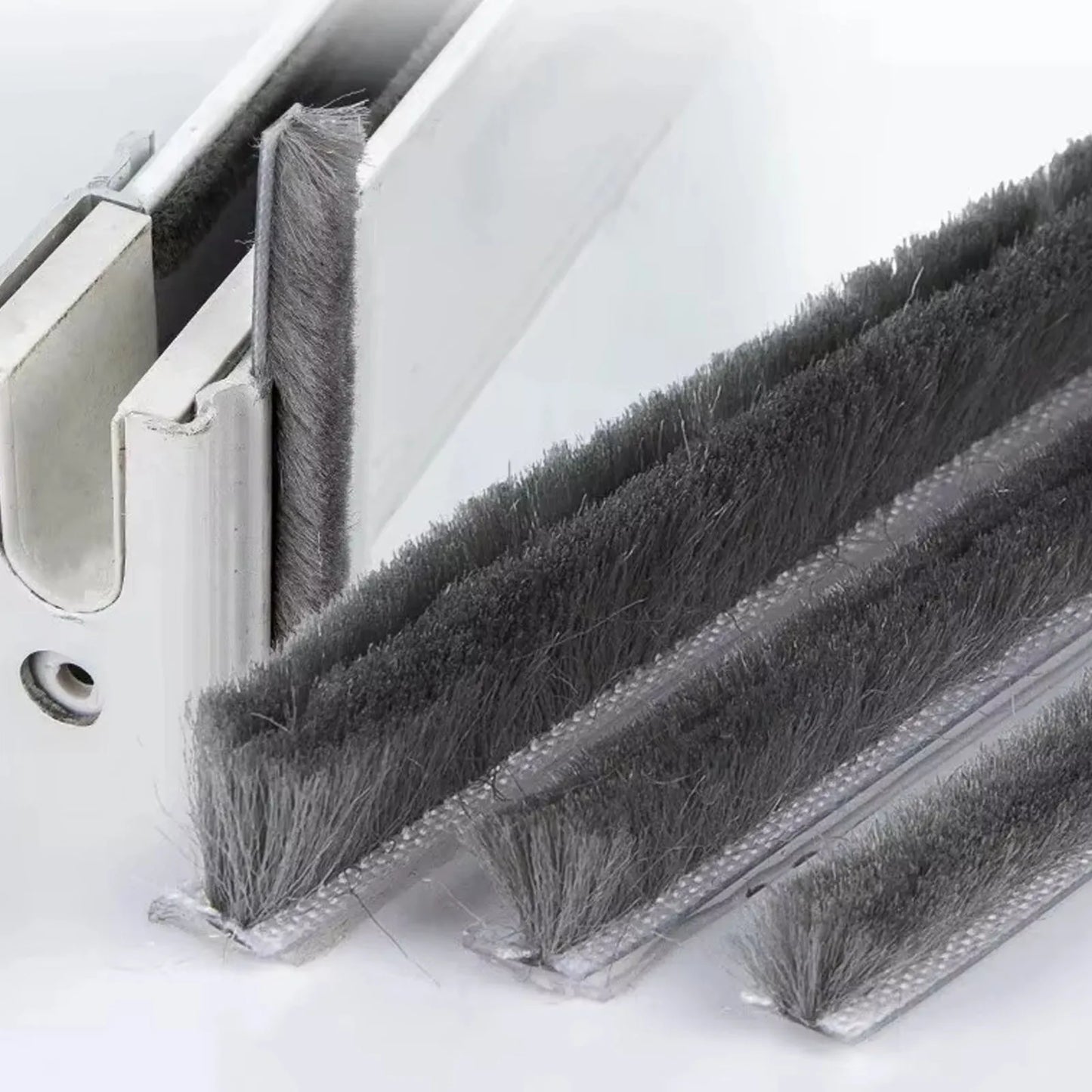 10M / 20M 6mm x 6mm Aluminium-Dichtungsstreifen für Schiebetüren und Fenster, staubdicht, winddicht, Zugluftstopper, Dichtungsband für Türen