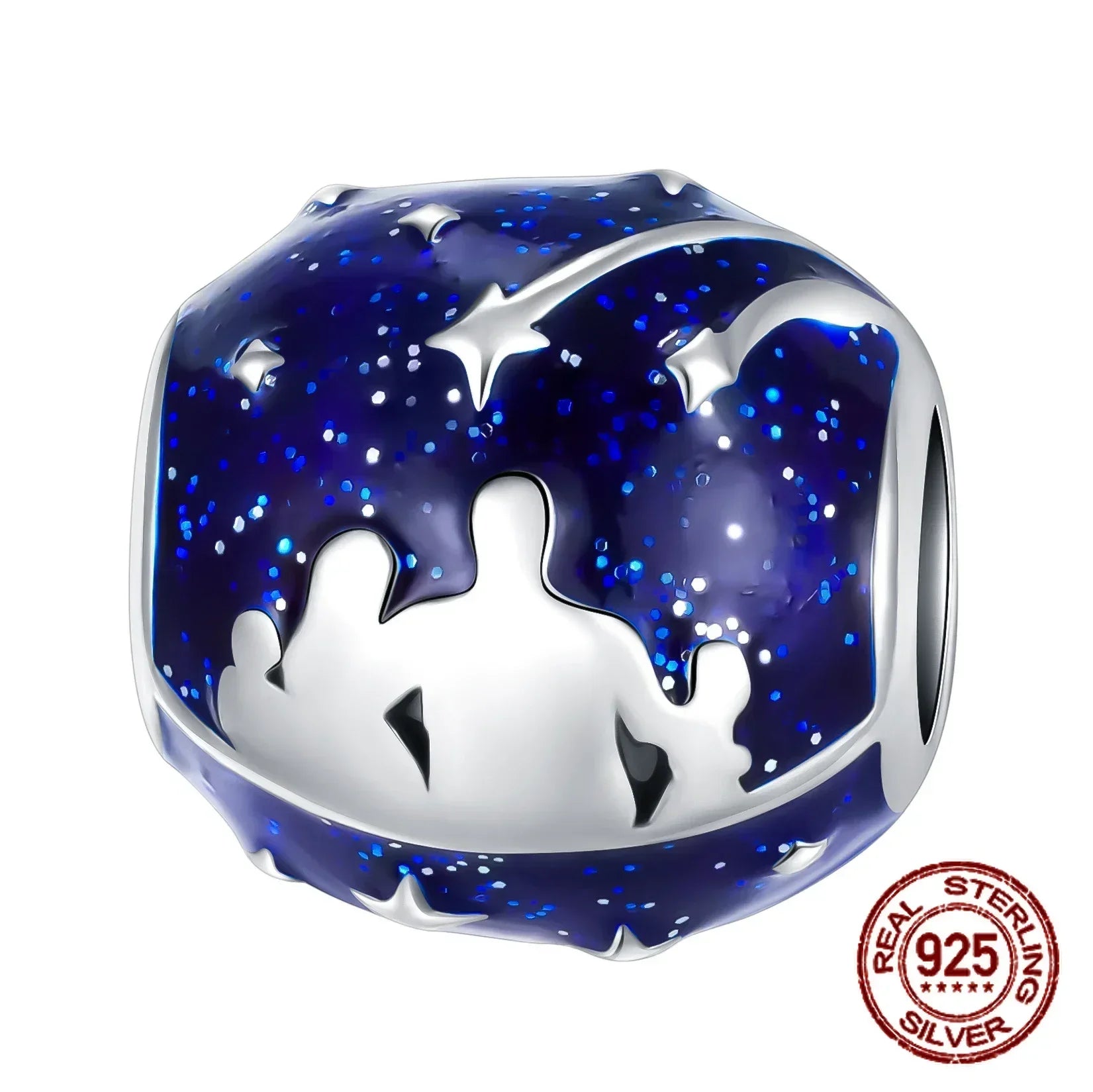 925 Sterling Silber Baum Blume Liebe für immer Familie Bead Pandent Charm Fit 4 MM Loch Durchmesser Armband DIY Bead Frau schmuck Geschenk