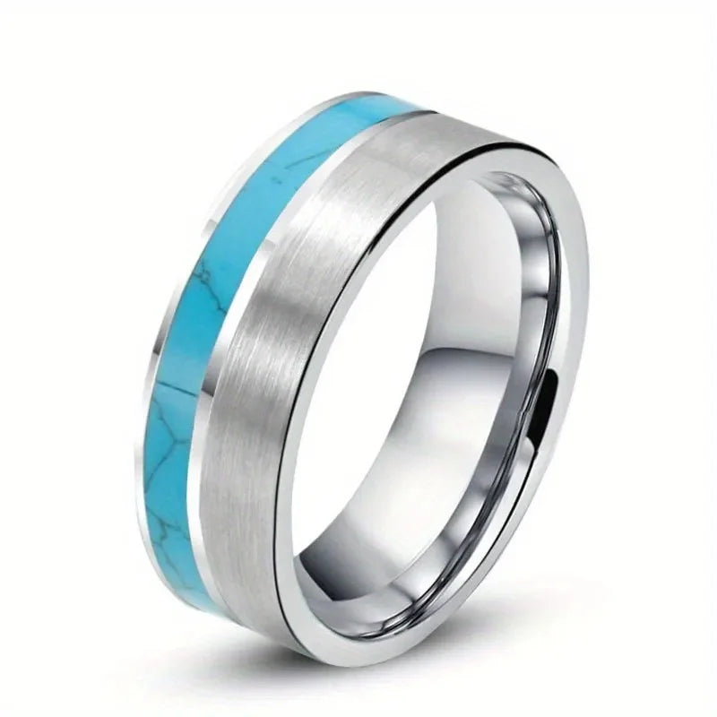 2025 Vintage Punk Große Dunkelblaue Stein Ringe für Männer Schmuck Zubehör Hochzeit Schmuck Vintage Zirkon Finger Ringe