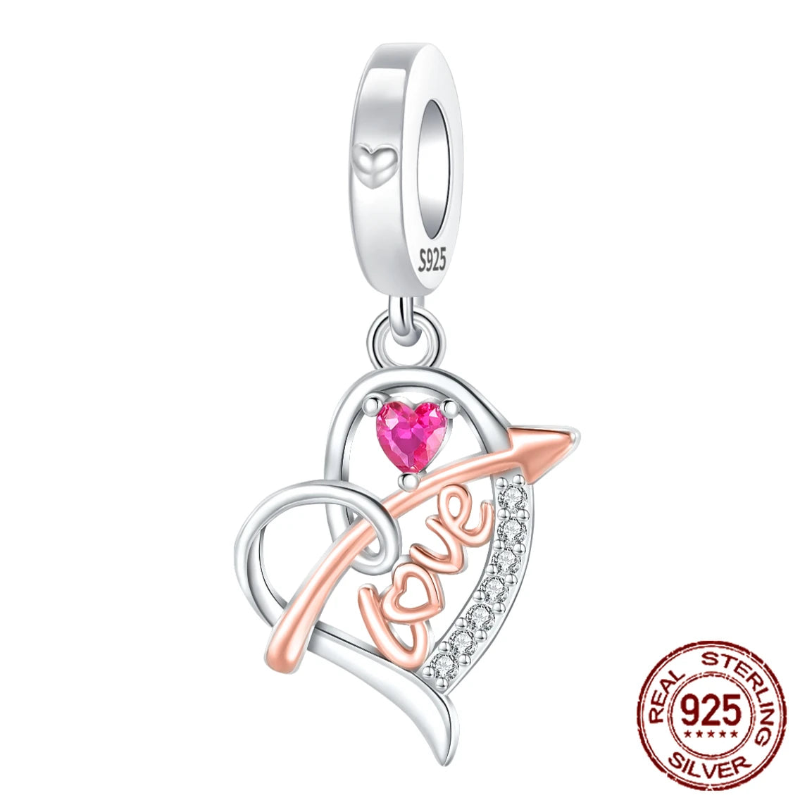 925 Sterling Silber Baum Blume Liebe für immer Familie Bead Pandent Charm Fit 4 MM Loch Durchmesser Armband DIY Bead Frau schmuck Geschenk