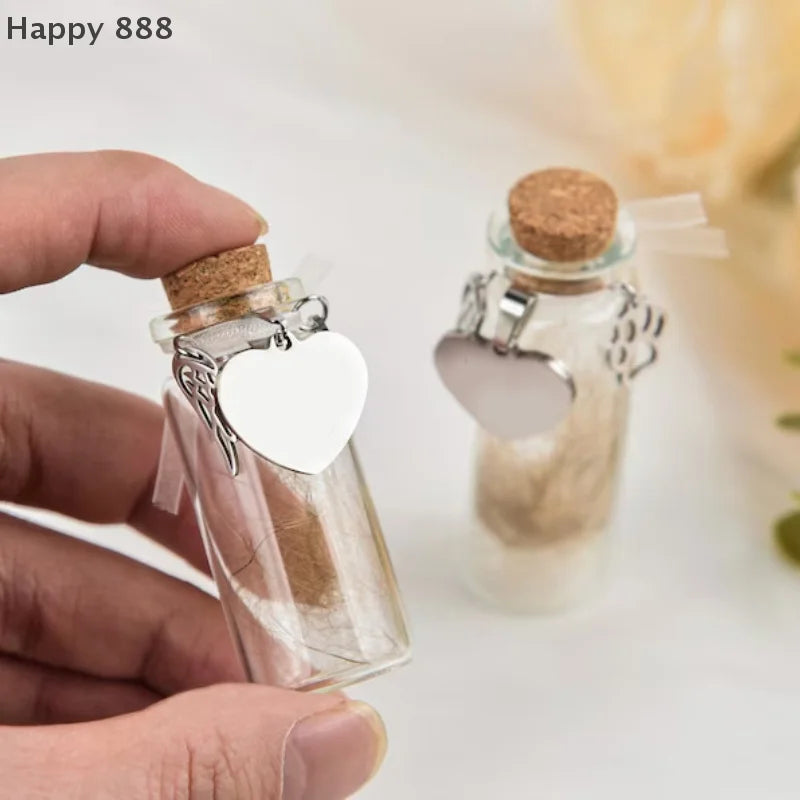 Haustier-Gedenkflasche mit 3 silbernen Accessoires – Aufbewahrung von Tierhaaren oder Fell für Hunde und Katzen, Andenken-Urnenbehälter