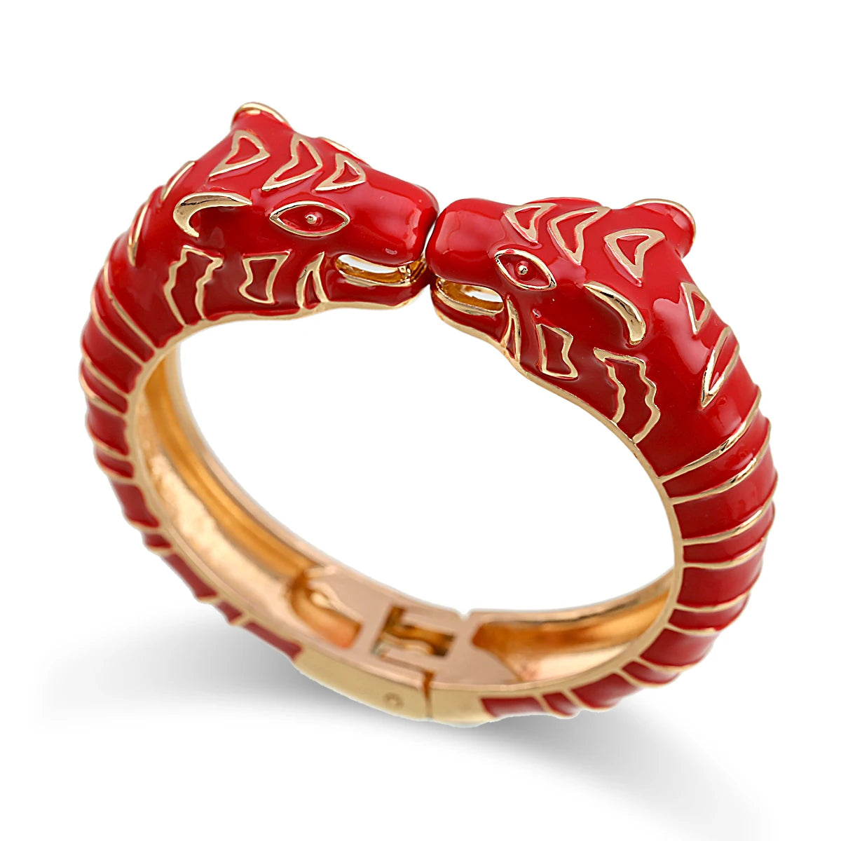 Kaymen neue Emaille bunte Tiger Armreif Manschette Armband für Frauen Mädchen Aussage mehrfarbige Mode Armreif Schmuck 15 Farben