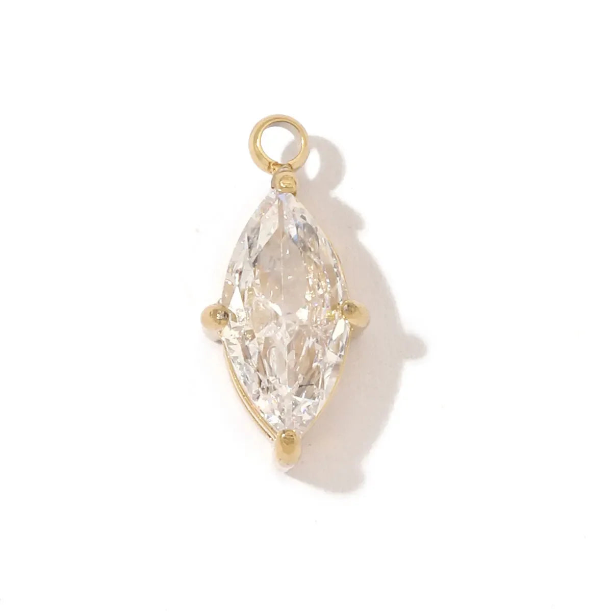 3 teile/los Mode Edelstahl Zirkon Kristall Charms Oval Stern Herz Runde Quadrat HorseeyeStone Halskette DIY Kleine Anhänger