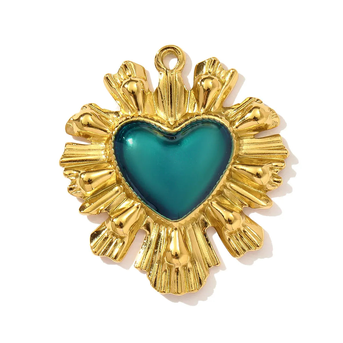 3 teile/los Französisch Retro Edelstahl Emaille Liebe Herz Halskette Anhänger Hamsa Hand DIY Ohrring Charme Frauen Große Kreuz Schmuck
