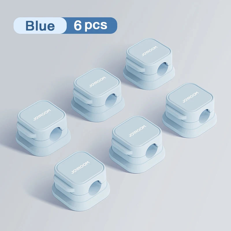 Joyroom Bunter magnetischer Kabelclip, Kabelhalter, selbstklebender Drahthalter, Aufbewahrungsorganisator für das Kabelmanagement im Home-Office-Schreibtisch